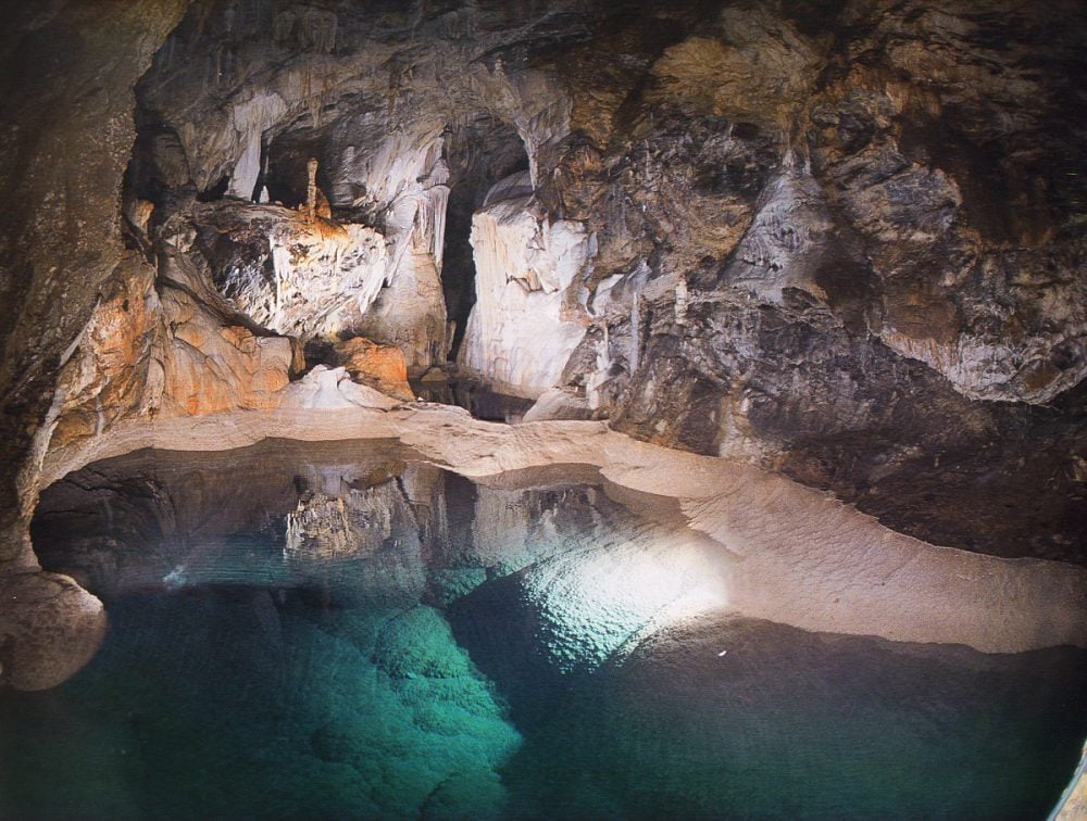 cave of the lakes in achaia greece