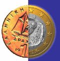 drachmas euro greece