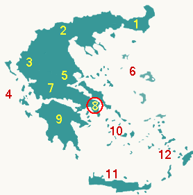 areas of greece