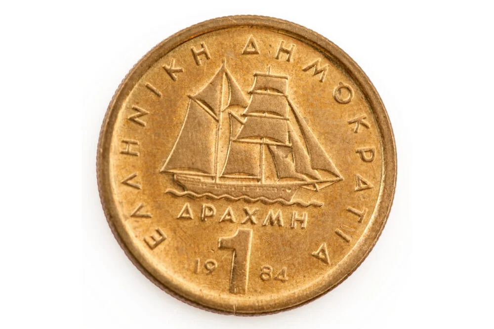 coin one greek drachma