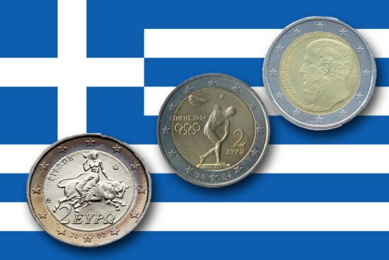 greek euro coins