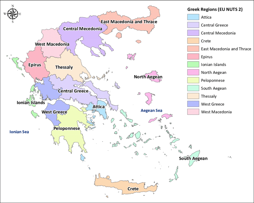 administrative regions of greece