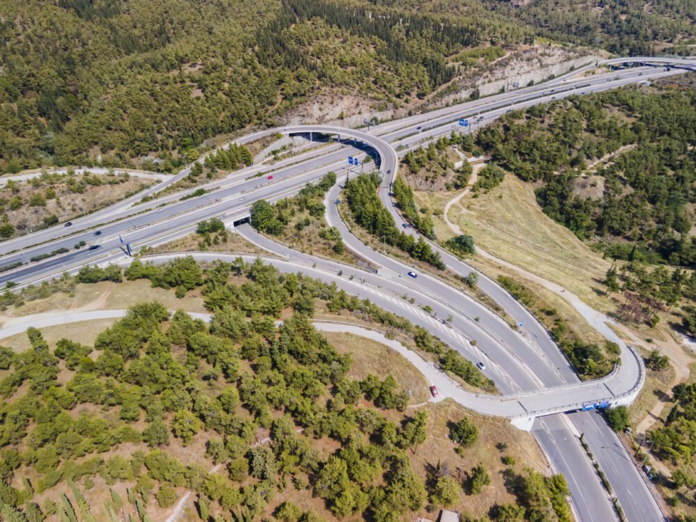 highway in greece