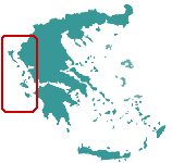 map of Ionian islands