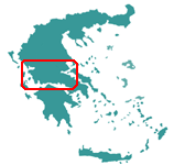 map of Sterea Eallada central Greece