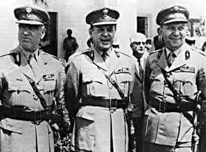 George Papadopoulos, Stylianos Pattakos and Nikolaos Makarezos
