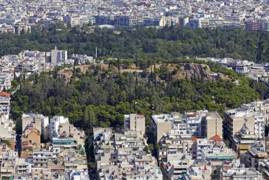 hill of strefi in athens