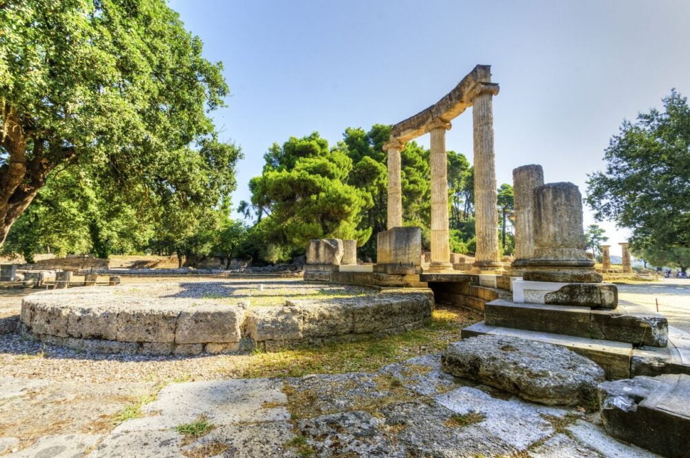 the Philippeion in the Altis of Olympia